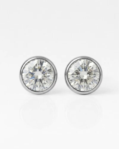 Nina Birthstone Crystal 316L Çelik Kulak Delme Küpesi