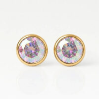 gold-birthstone-rock-crystal-rgb Nina Birthstone Rock Crystal Altın Kaplama 316L Çelik Kulak Delme Küpesi