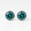 Nina Birthstone Blue Zircon 316L Çelik Kulak Delme Küpesi
