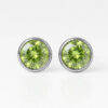 Nina Birthstone Peridot 316L Çelik Kulak Delme Küpesi