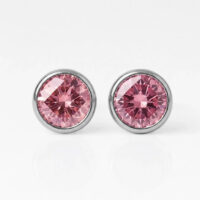white-birthstone-rose-rgb Nina Birthstone Rose 316L Çelik Kulak Delme Küpesi