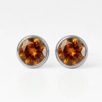 Nina Birthstone Topaz 316L Çelik Kulak Delme Küpesi