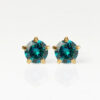 Nina Birthstar Blue Zircon Altın Kaplama 316L Çelik Kulak Delme Küpesi
