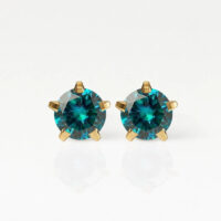 12gold-birthstar-blue-zircon-rgb Nina Birthstar Blue Zircon Altın Kaplama 316L Çelik Kulak Delme Küpesi