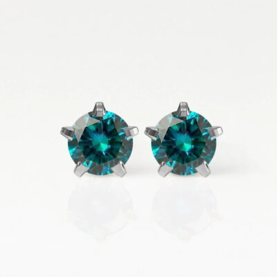12white-birthstar-blue-zircon-rgb Nina Birthstar Blue Zircon 316L Çelik Kulak Delme Küpesi