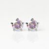 Nina Birthstar Rock Crystal 316L Çelik Kulak Delme Küpesi