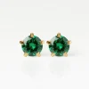 5gold-birthstar-emerald-rgb Nina Birthstar Emerald Altın Kaplama 316L Çelik Kulak Delme Küpesi