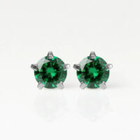 Nina Birthstar Emerald 316L Çelik Kulak Delme Küpesi