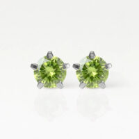 Nina Birthstar Peridot 316L Çelik Kulak Delme Küpesi