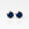 Nina Birthstar Sapphire Altın Kaplama 316L Çelik Kulak Delme Küpesi