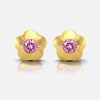 Altın Kaplama Cerrahi Çelik Kulak Delme Küpesi - Flowerlite Light Rose Alerji Yapmayan Altın Kaplama Cerrahi Çelik Kulak Delme Küpesi - Flowerlite Light Rose Alerji Yapmayan