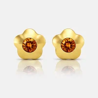 Altın Kaplama Cerrahi Çelik Kulak Delme Küpesi - Flowerlite Topaz Alerji Yapmayan Altın Kaplama Cerrahi Çelik Kulak Delme Küpesi - Flowerlite Topaz Alerji Yapmayan