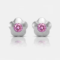 Cerrahi Çelik Kulak Delme Küpesi - Flowerlite Light Rose Alerji Yapmayan Cerrahi Çelik Kulak Delme Küpesi - Flowerlite Light Rose Alerji Yapmayan