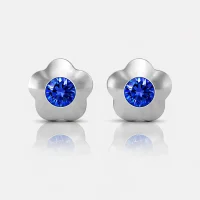 Cerrahi Çelik Kulak Delme Küpesi - Flowerlite Sapphire Alerji Yapmayan Cerrahi Çelik Kulak Delme Küpesi - Flowerlite Sapphire Alerji Yapmayan