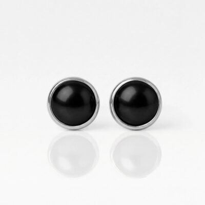 white-pearl-black-rgb_a4316d32-541b-40f1-8d10-579f70fd9111.jpg Nina Pearl Black Onyx Cerrahi Çelik 316L Çelik Kulak Delme Küpesi