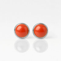 white-pearl-red-coral-rgb-1.jpg Nina Pearl Red Coral Cerrahi Çelik 316L Çelik Kulak Delme Küpesi