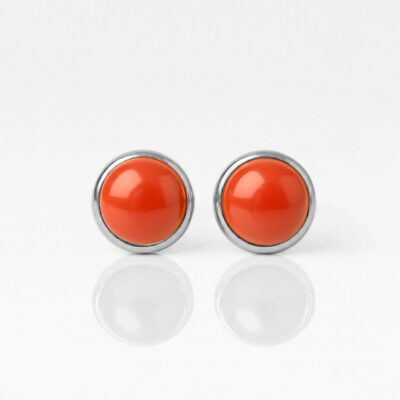 white-pearl-red-coral-rgb.jpg Nina Pearl Red Coral Cerrahi Çelik 316L Çelik Kulak Delme Küpesi