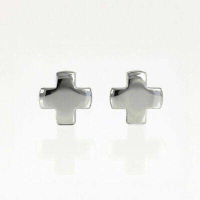 white-shape-cross.jpg Nina Shape Cross Cerrahi Çelik 316L Çelik Kulak Delme Küpesi
