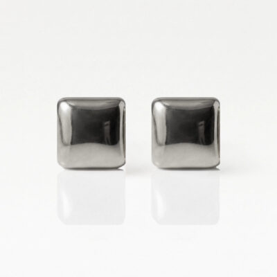 Nina Shape Square Cerrahi Çelik 316L Çelik Kulak Delme Küpesi