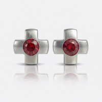 white_Crosslite_Ruby.jpg Nina Crosslite Ruby Cerrahi Çelik 316L Çelik Kulak Delme Küpesi