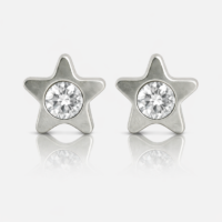 white_Starlite_Crystal.png Nina Starlite Crystal Cerrahi Çelik 316L Çelik Kulak Delme Küpesi