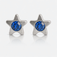 white_Starlite_Sapphire.png Nina Starlite Sapphire Cerrahi Çelik 316L Çelik Kulak Delme Küpesi