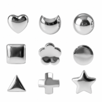 Nina Shape Assorted Cerrahi Çelik 316L Çelik Kulak Delme Küpesi